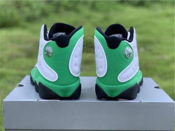 

2020 authentic 13 lucky green men basketball shoes white black 3m reflective 13s db6537 -113 real carbon fiber sports shoes 7 -13 0q0