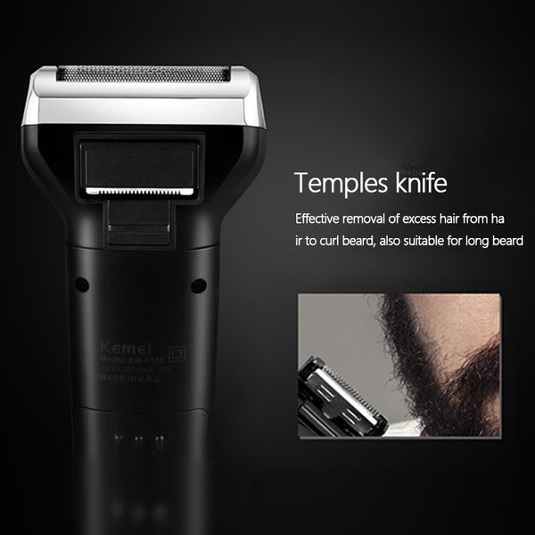 

kemei km 6559 3 in 1 mens electric hair clipper rechargeable nose hair trimmer usb mens electric shaver electronic shaver flenc