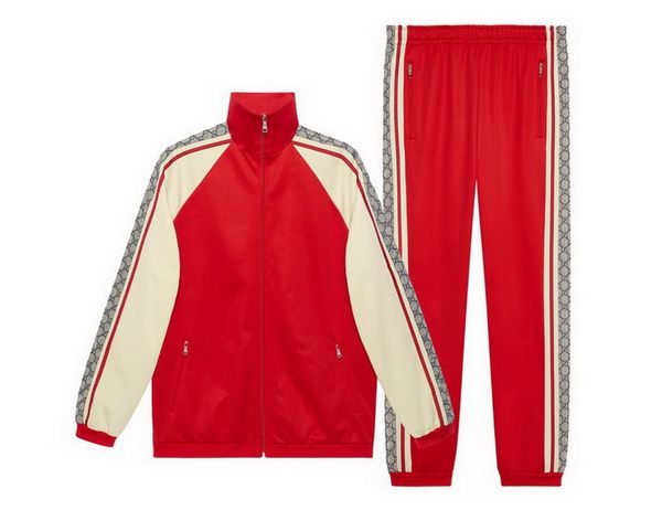 

new 2020 designer tracksuit set running mens tracksuit letter slim clothing jacket + pants track kit medusa luxury sports suit, Gray