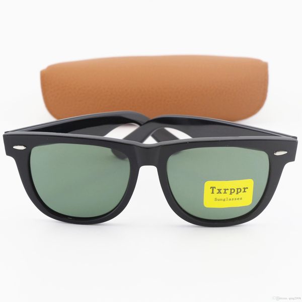 

new arrival black metal hinge plank frame 50/54mm fashion men women sunglasses sport sun glasses with box, White;black