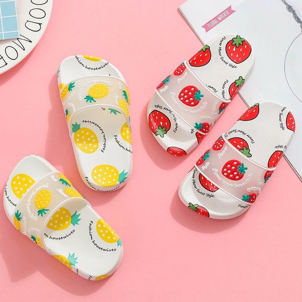 

hkpnr summer cute cartoon fruit parent-child children children sandals children' slippers shoes sandals girls' baby soft bottom i, Black;grey