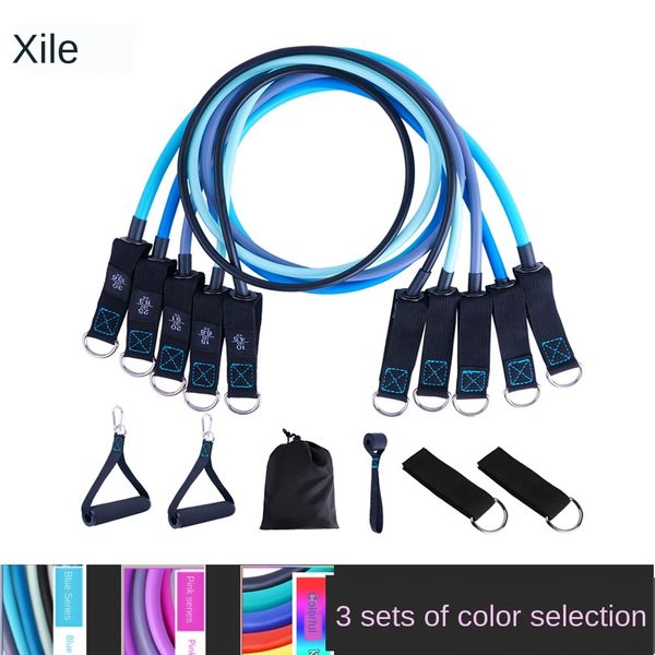 

blue new 1 set and wo fitness rally tpe yoga blue new rope 1 set of stretch r men's and women's rally tpe stretch rope