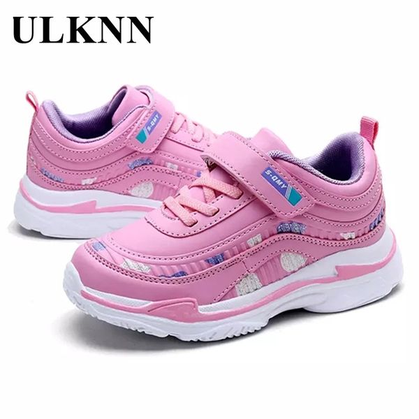 

athletic & outdoor ulknn children's shoes pink sneakers for girls fashion soft non-slip shoe sole comfortable cute climbing footwear ca, Black