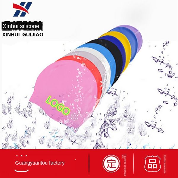 

children's silicone waterproof silicone ear protection swimming cap diving swimming cap
