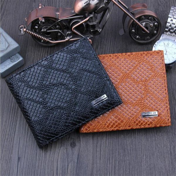 

vintage small wallet men multifunction purse men wallets coin pocket zipper men pu leather wallet male thin money bag, Red;black