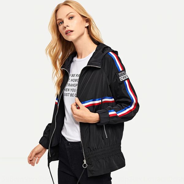 

women's winter lapel casual long sleeve 2019 clothing jacket spring and autumn sports casual simple zipper jacket women's clothing, Black;brown