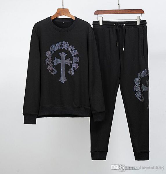 

mens casual tracksuits devil eye letter print sweatsuits hommes jogger fit suits pollover hooded hoodies long pants outfits sizem~3xl #0012, Gray