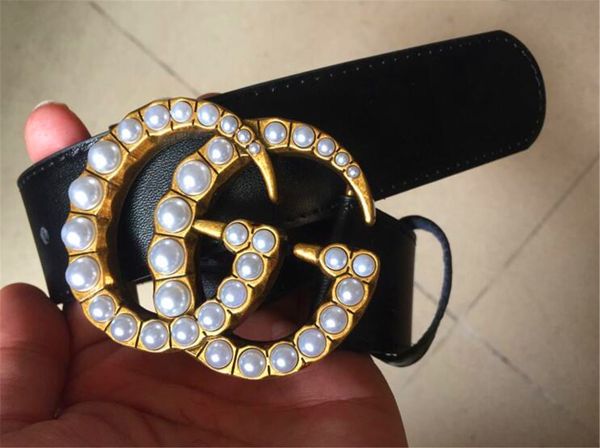 

black colors 4 models womens leather belt with crystal double buckle women riem styles ceinture for gift with box as gift 81d79, Silver