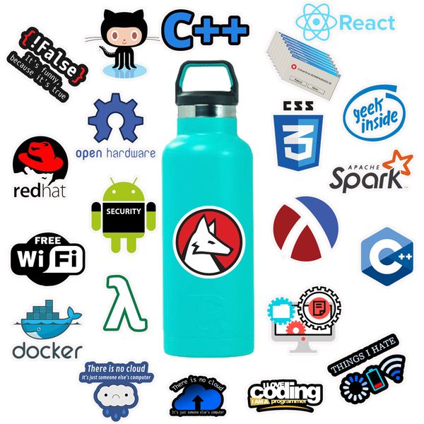 

pack of 50pcs wholesale internet programming stickers developers engineers hackers vinyl decals lapbottle motor car stickers bulk lots