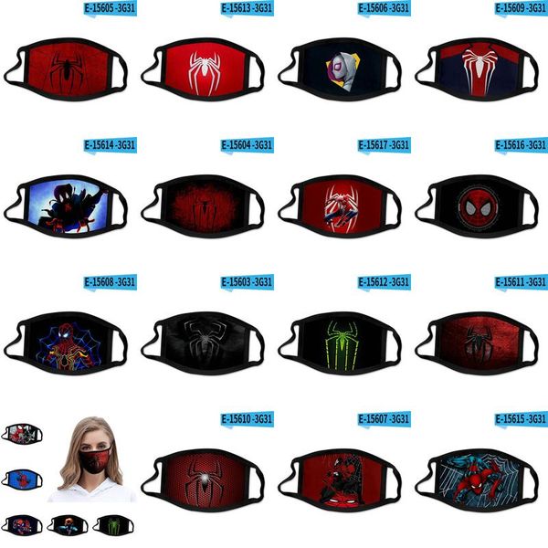 

spider man 2099 3d printing designer face mask cotton reusable face masks out door sport riding masks fashion cotton llmvh jjxh