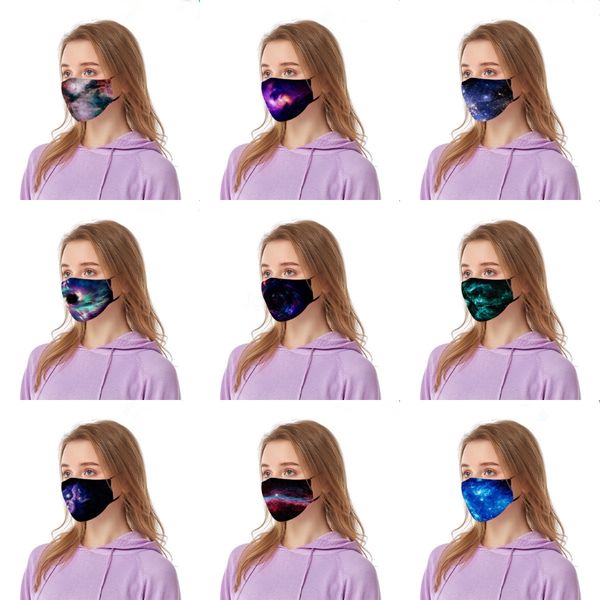 

dener printed masks reusable protective pm2.5 filter printing mout mask anti dust fa mask windproof mout-muffle 84 styles damon04 #581#483