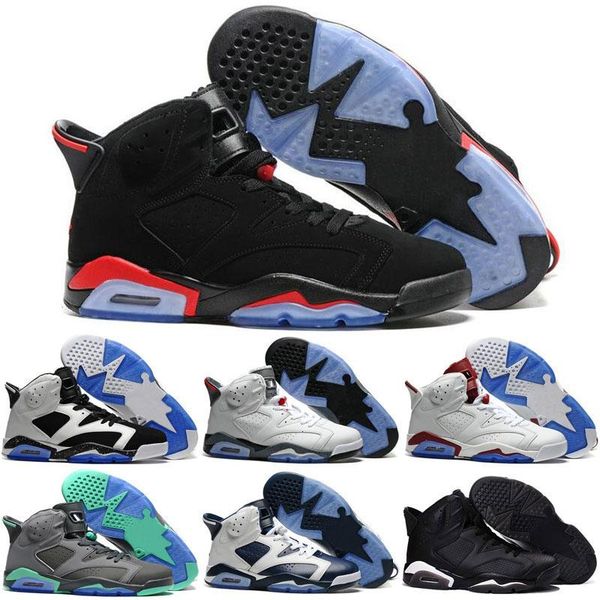 

6 6s black infrared 3m reflect carmine unc retro basketball shoes women men toro hare oreo maroon tinker chrome size 36-47