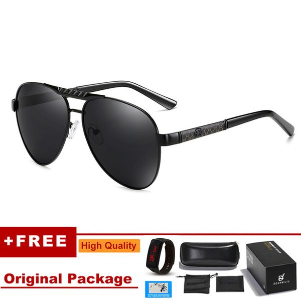 

klbs brand new polarized sunglasses men metal frame driving glasses women retro sun glasses gafas, White;black