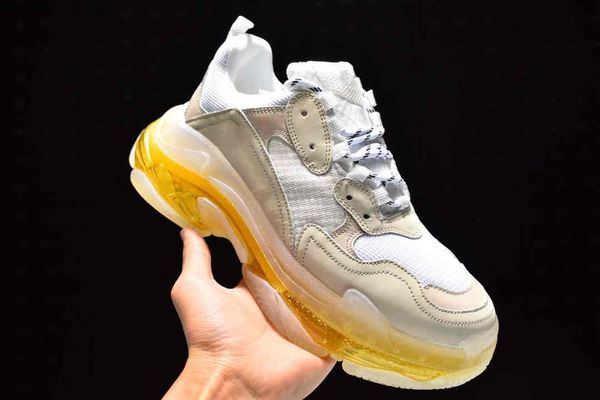 

2020 european and american fashion triple s comfortable, breathable, non-slip wear-resistant men's and women's shoes 03258h, Black