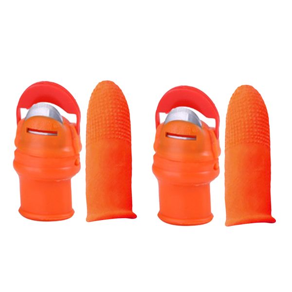 

2pcs garden silicone thumb knife harvesting plant with latex finger cover l