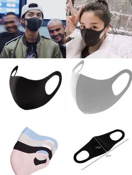 

3-7 прибывает в сша! анти dust лица рот обложка рм2,5 маска респиратор пылезащитный антибактериальные моющийся многоразовый ice шелковый хло