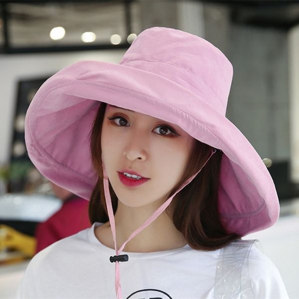 

lepz3 korean style curled big edge women's summer and autumn new folding fisherman fisherman sunscreen sunscreen hat all-match peach fu, Blue;gray