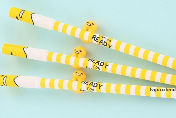 

0.38mm 3d lazy egg gel pen promotional gift school supplies stationery