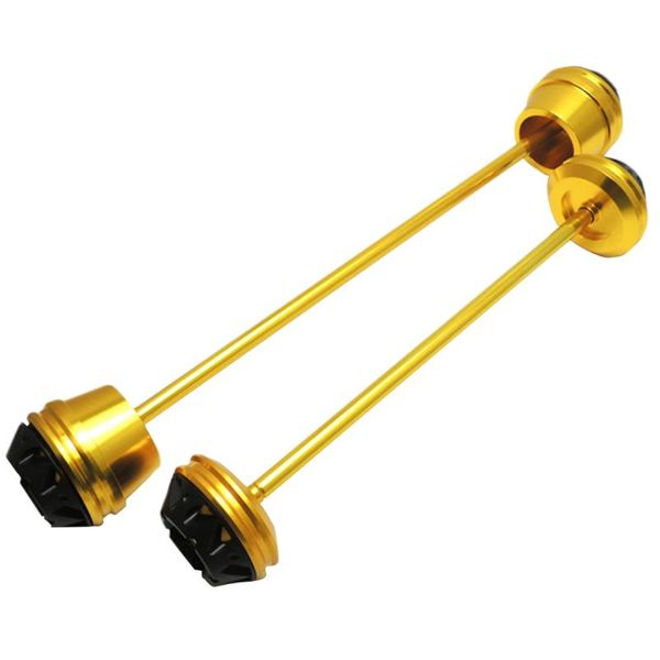 

1pair крэш защитная вилка мотогонок алюминий styling колеса оси прочный против падения спереди сзади для мт-07