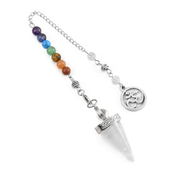 

10 pcs silver plated rock crystal hexagon pyramid pendant green aventurine link chain 3d symbol jewelry