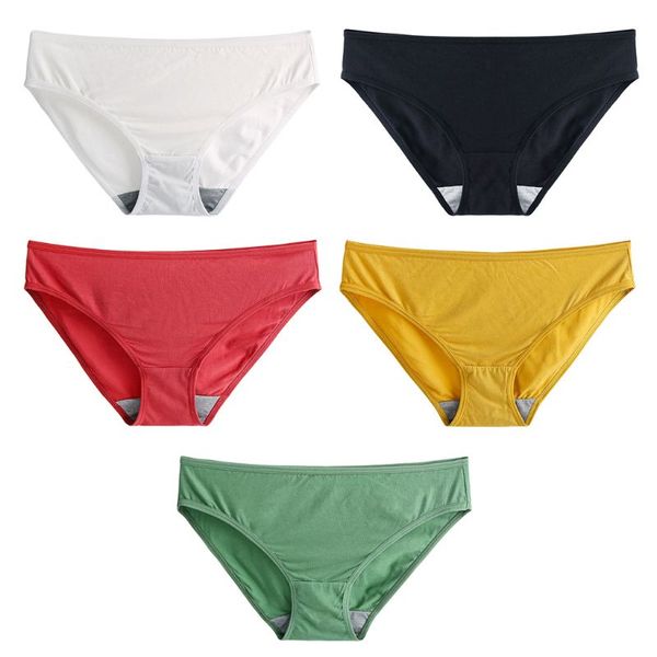 

women seamless low rise underwear antibacterial graphene crotch briefs panties 83xf, Black;pink