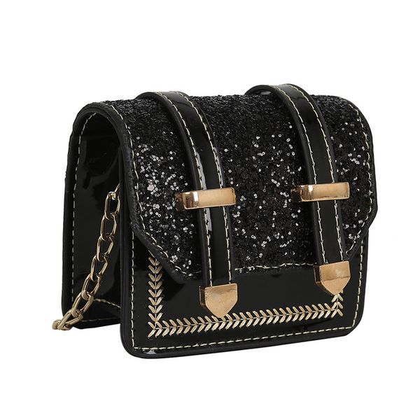 

women shoulder bags 2020 new foreign sequins small square bag net red fashion wild chain oblique bag mini small
