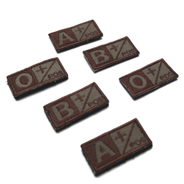 

outdoor bag with supplies embroidered blood type chapter pos positive-negative blood type article shoulder emblem