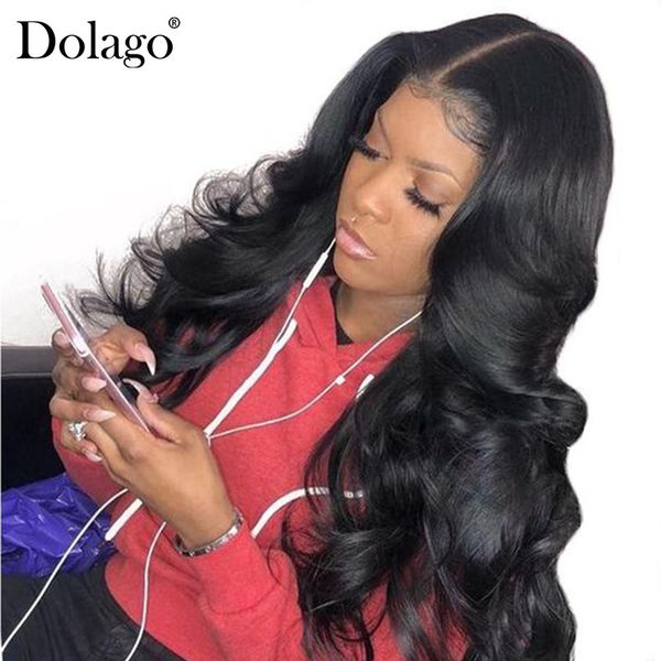

body wave 13x6 lace front human hair wigs for women 250% density lace frontal wig with baby hair black dolago remy full ends