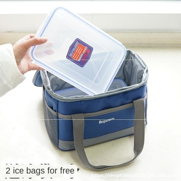 

cold storage fresh-keeping r korean portable ice lunch ice thermal insulation thickened bag lunch bag waterproof aluminum foil small