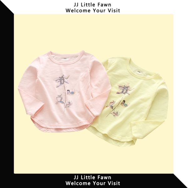 

abtat autumn 2020 new t-shirt sweater children's long-sleeved t-shirt korean round collar printed men's sweater women's pure, White;black