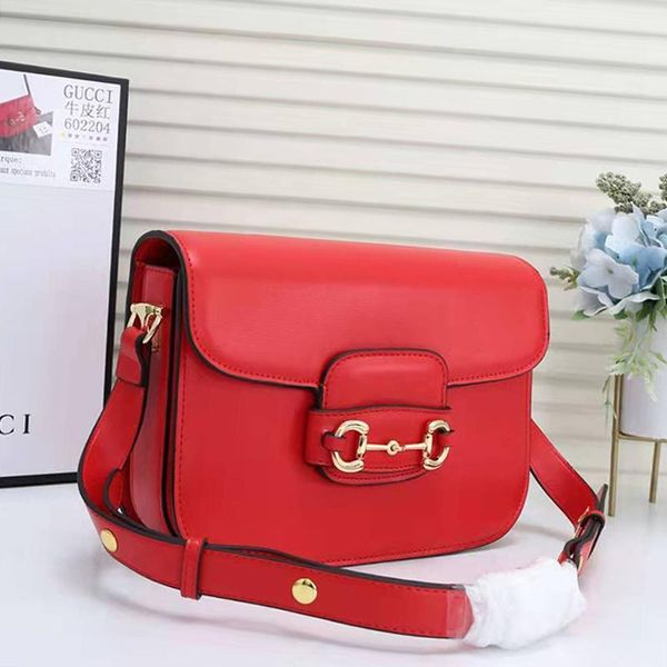 

womens trend leather horsebit bag luxury designer crossbody bags sac bandoulière fashion shoulder bag lady messenger bags