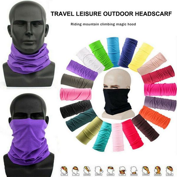 

25 colors fashion bandana face mask outdoor sports headband turban wristband headscarf neck gaiter cycling magic scarves cyz2546 100pcs, Blue;black