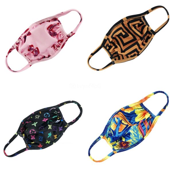 

pm2.5 dust-proof smog-proof cotton fa mask new printed pattern camouflage breating valve mask wasable fa mask wit 2 filters#940, Black