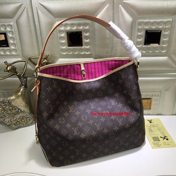 

n50156 damier azur canvas eather brown shoulder bags hobo handbags handles boston cross body messenger shoulder bags