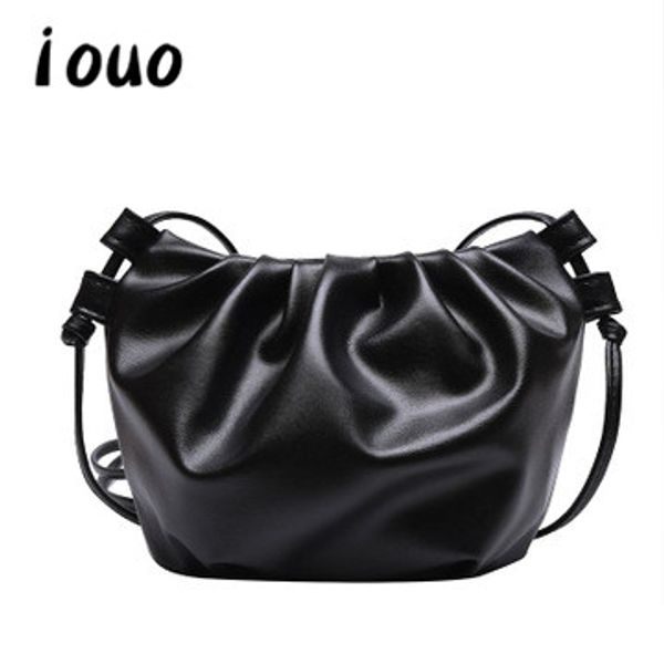 

iouo genuine one bag shoulder bags for women 2020 trend female bag cloud dumpling crossbody bags