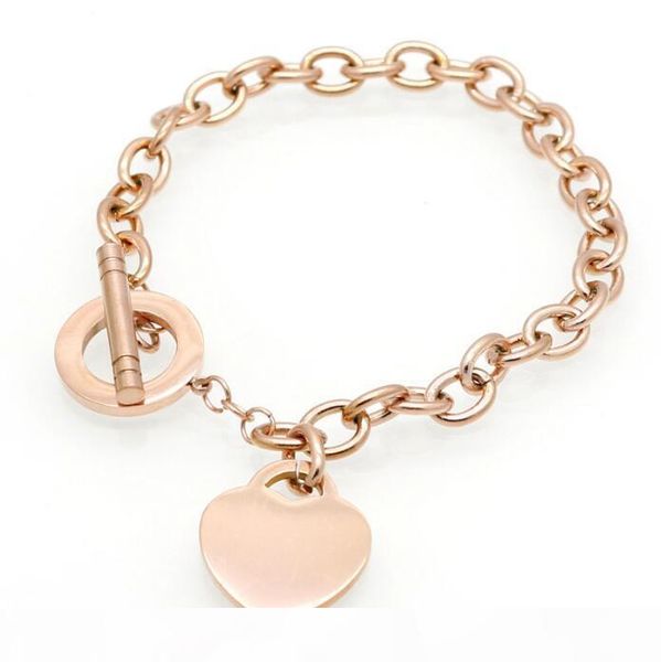 

love bracelet fine jewelry heart bracelet for women gold charm bracelet pulseiras famous jewelry, Golden;silver