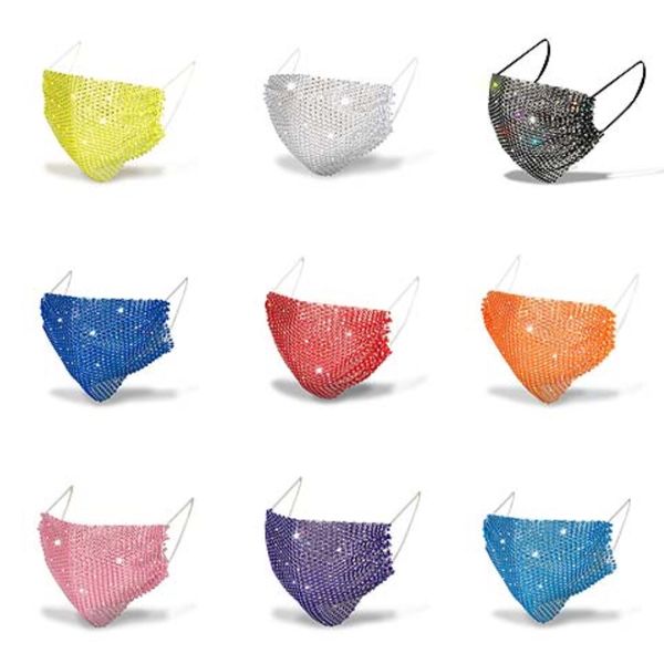 

multi-style rhinestone mouth mask anime bling rhinestone face mask anti dust mouth-muffle washable reusable trendy anti bacterical#858
