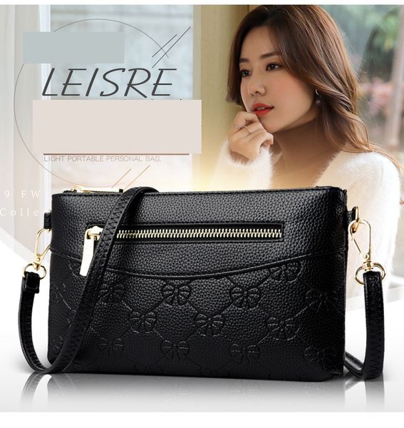 

envelope 2020 new soft leather diagonal shoulder bag for ladies small square bag