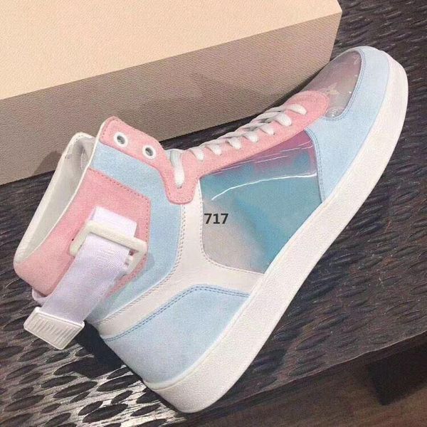 

717 fashion men woman shoes luxury trainer sneaker leather pour hommes breathable leisure men woman casual shoes, Black