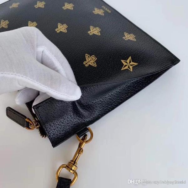 

men mlutch bag men leather wallet luxury classic multi-function large-capacity mobile phone change bag gift 495066-1
