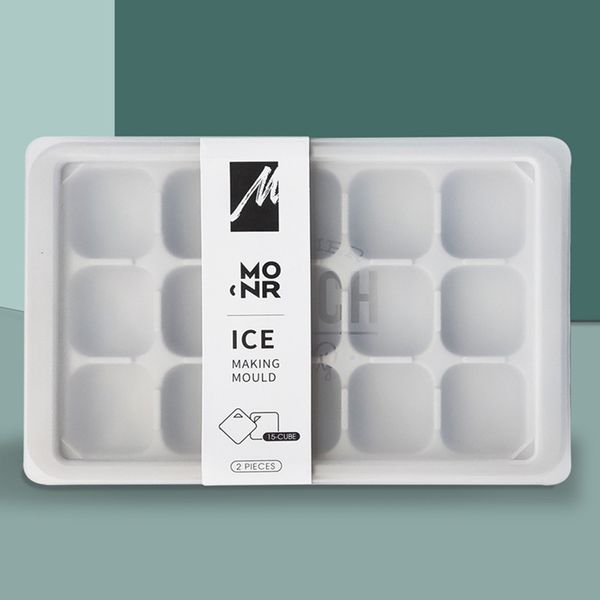 

new popular square ice box with lid edible frozen mold 2-pack home-made ice mold