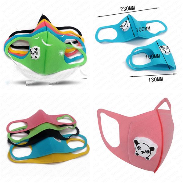 

kids masks anti-dust masks respirator washable face mask children cartoon breather valve 3d protective sponge mask e4907, Blue