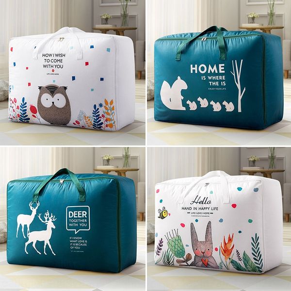 

msxi2 storage bag for quilt es moisture-proof waterproof thickened oxford cloth clothes oxford cloth cotton quilt sorting moving bag super l