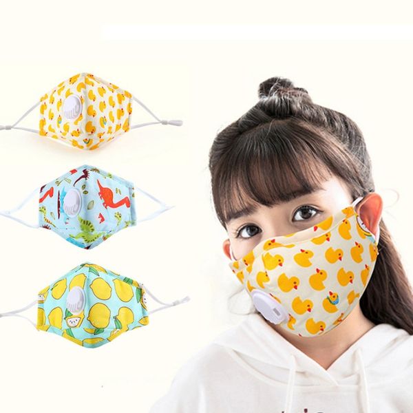 

kids face mask with breathing valve dust-proof and washable mask with 1 pcs of pm2.5 filter xd23670