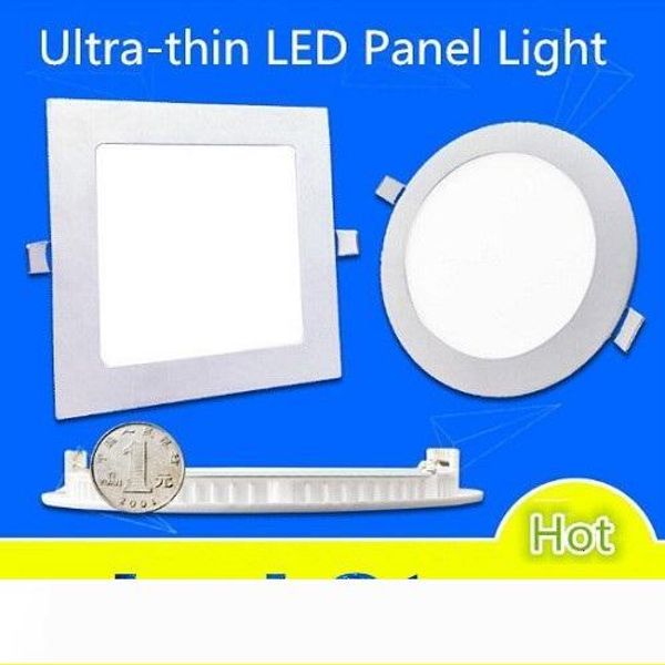 

4" 5" 6" 7" 8" led panel lights 9w 12w 15 18w 25w dimmable led slim ceiling lights ac 110-240v including drivers
