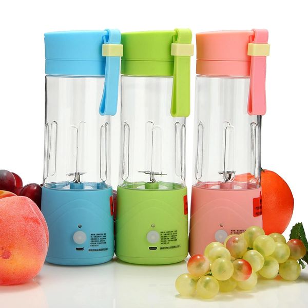 

3.6v портативный blender smoothie кубок соковыжималка 14oz фрукты смешивание машина с 2000mah usb аккумуляторная блендер для дома