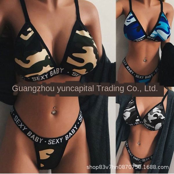 

2019 new slim camouflage beach suit 2019 new slim camouflage bikini beach bikini suit, Camo