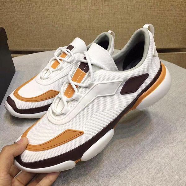 

drop ship knit fabric cloudbust sneakers men 's shoes fashion classic vintage shoes lace -up luxury men shoes sale chaussures pour hom, Black