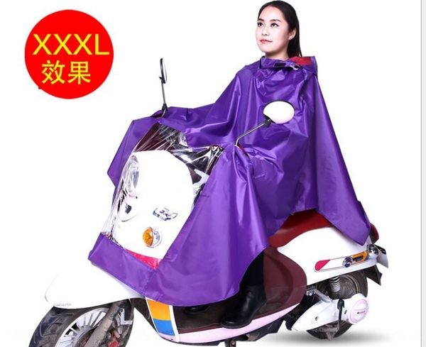 

f0phz battery car thickened one-piece durable bicycle and wo motorcycle battery car poncho thickened one-piece durable men's motorcycle, Black