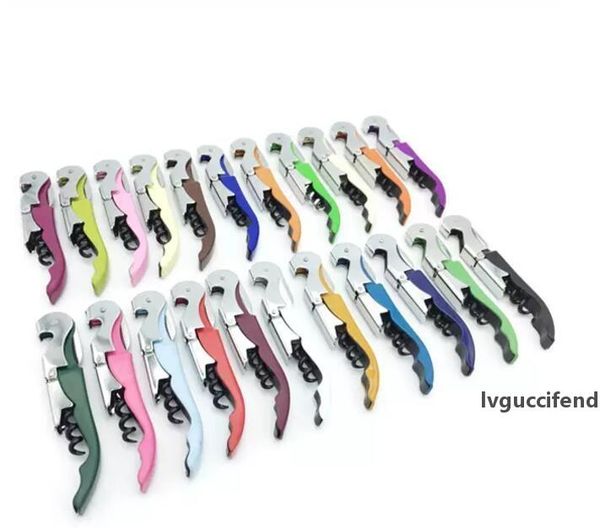 

wine corkscrew stainless steel bottle opener multi-function knife pull tap double hinged openers creative promotional gifts